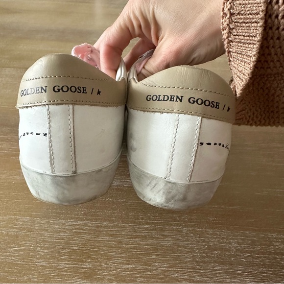 Golden Goose White Leather Pink Laces Superstar Sneakers - Picture 7 of 9